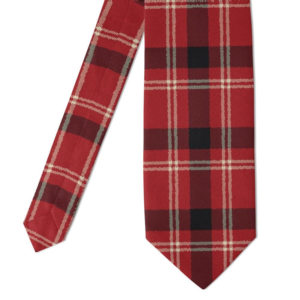 Tersmeden - Red & Black Blanket Plaid Tie – Log Cabin