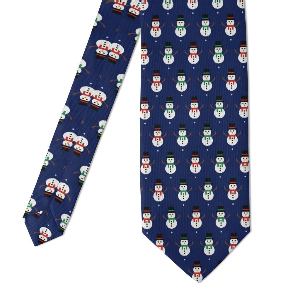 Numsen - Navy Snowman Tie – Frosty Evening