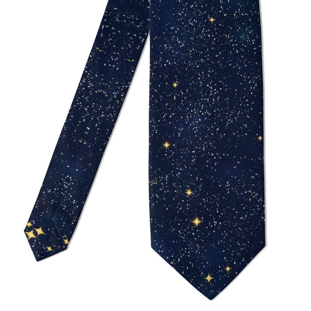 Danneskiold - Midnight & Gold Starfield Galaxy Tie – Northern Sky