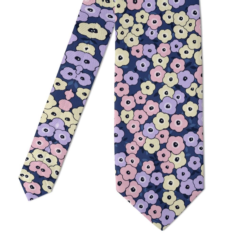 Festetics - Navy & Blush Liberty Floral Tie – Balaton Evening