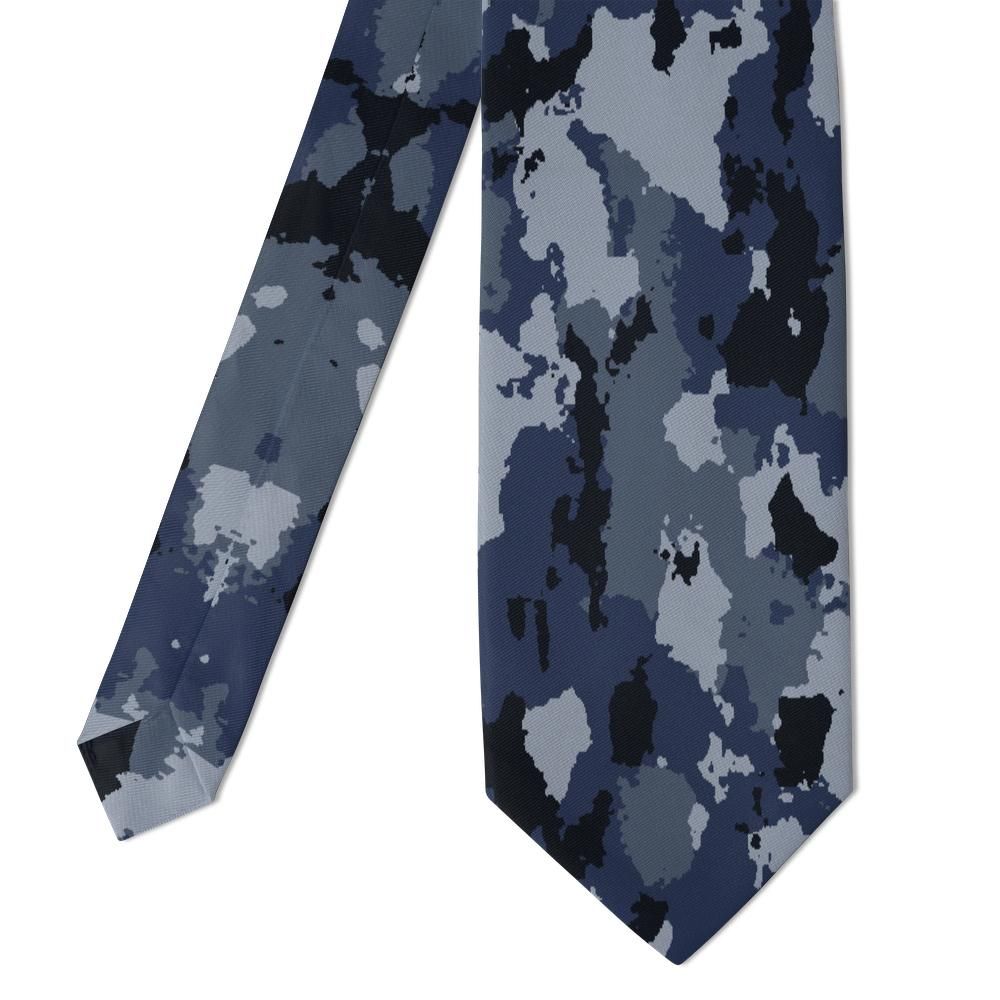 Radetzky - Navy & Slate Woodland Camo Tie – Night Patrol