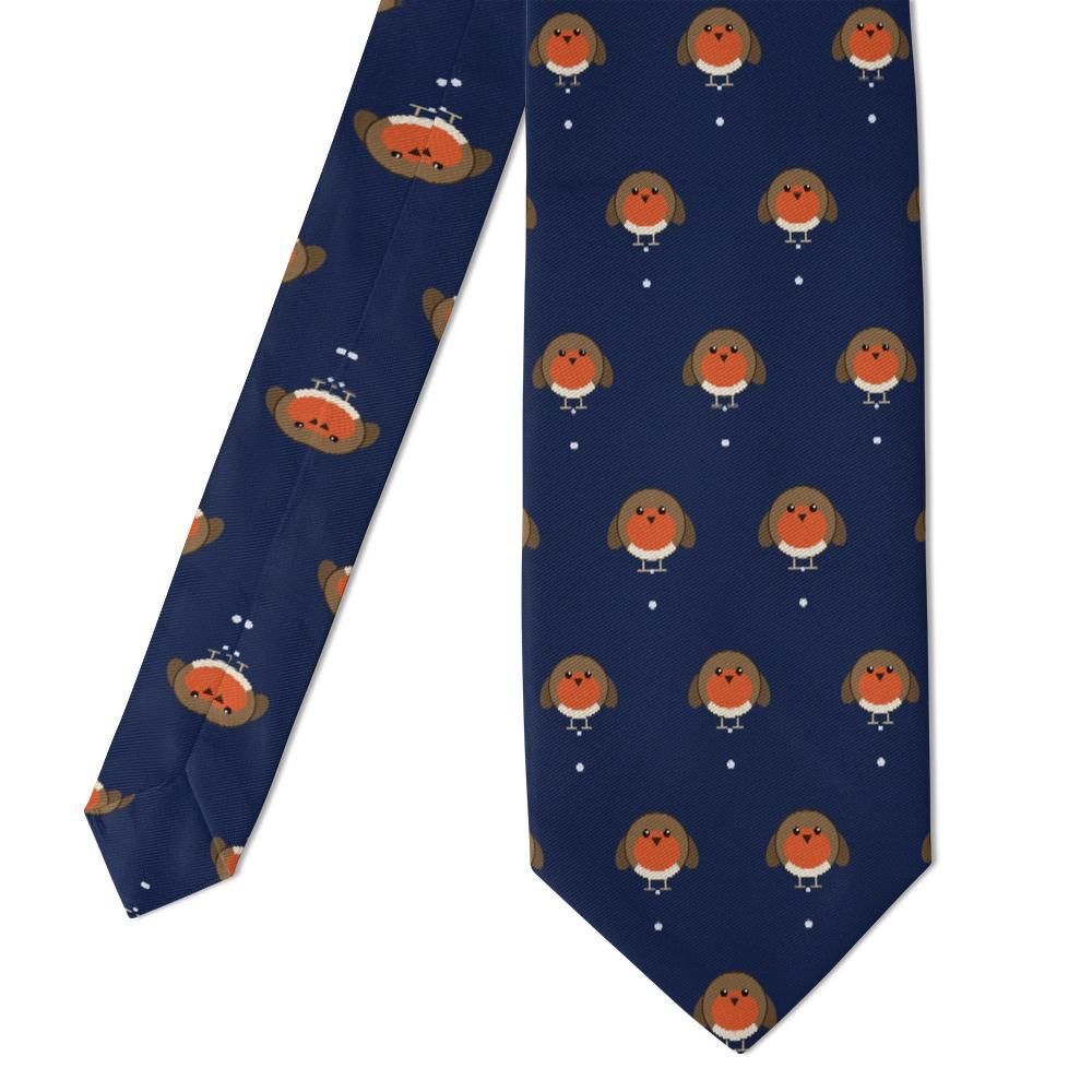 Königsmarck - Navy Robin Tie – Winter Songbird