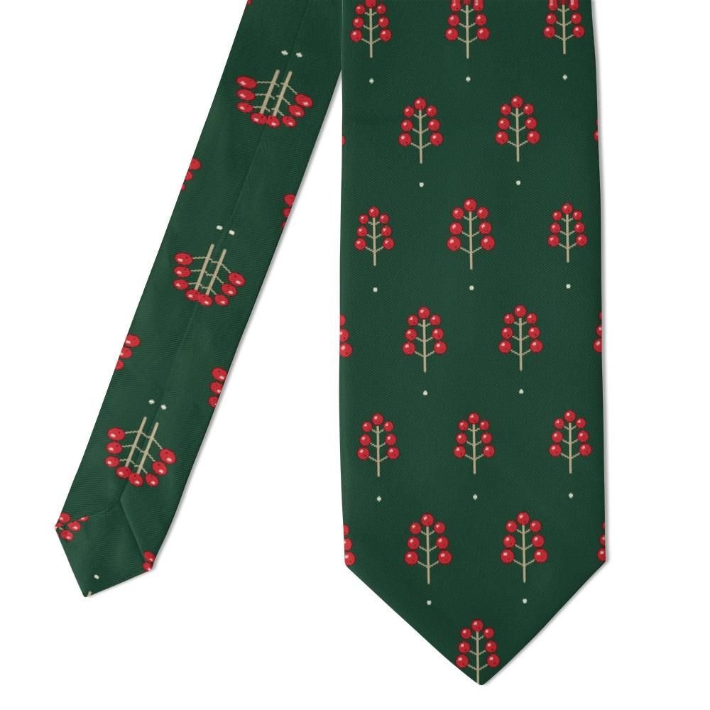 De Geer - Forest Green Winterberry Tie – Evergreen Walk