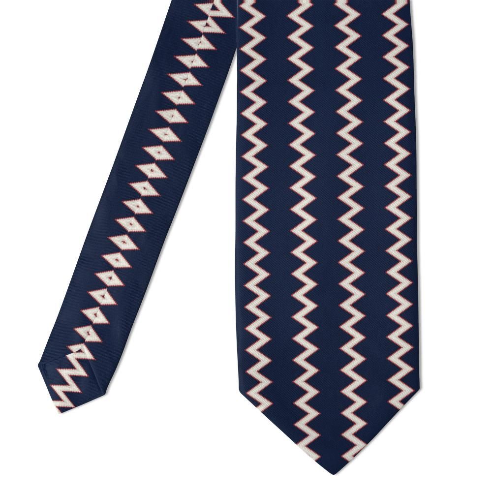 Sture - Navy & White Ric-Rac Stripe Tie – Harbour Lights