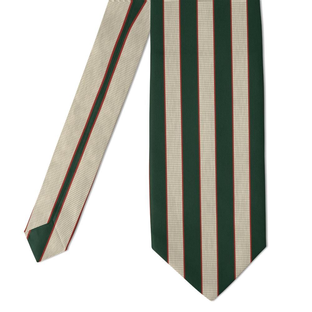 Beck-Friis - Forest & Cream Grosgrain Stripe Tie – Heritage Stripe, Country Club Ease