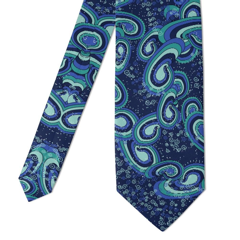 Savelli - Navy & Teal Grand Paisley Tie – Harbour Lights