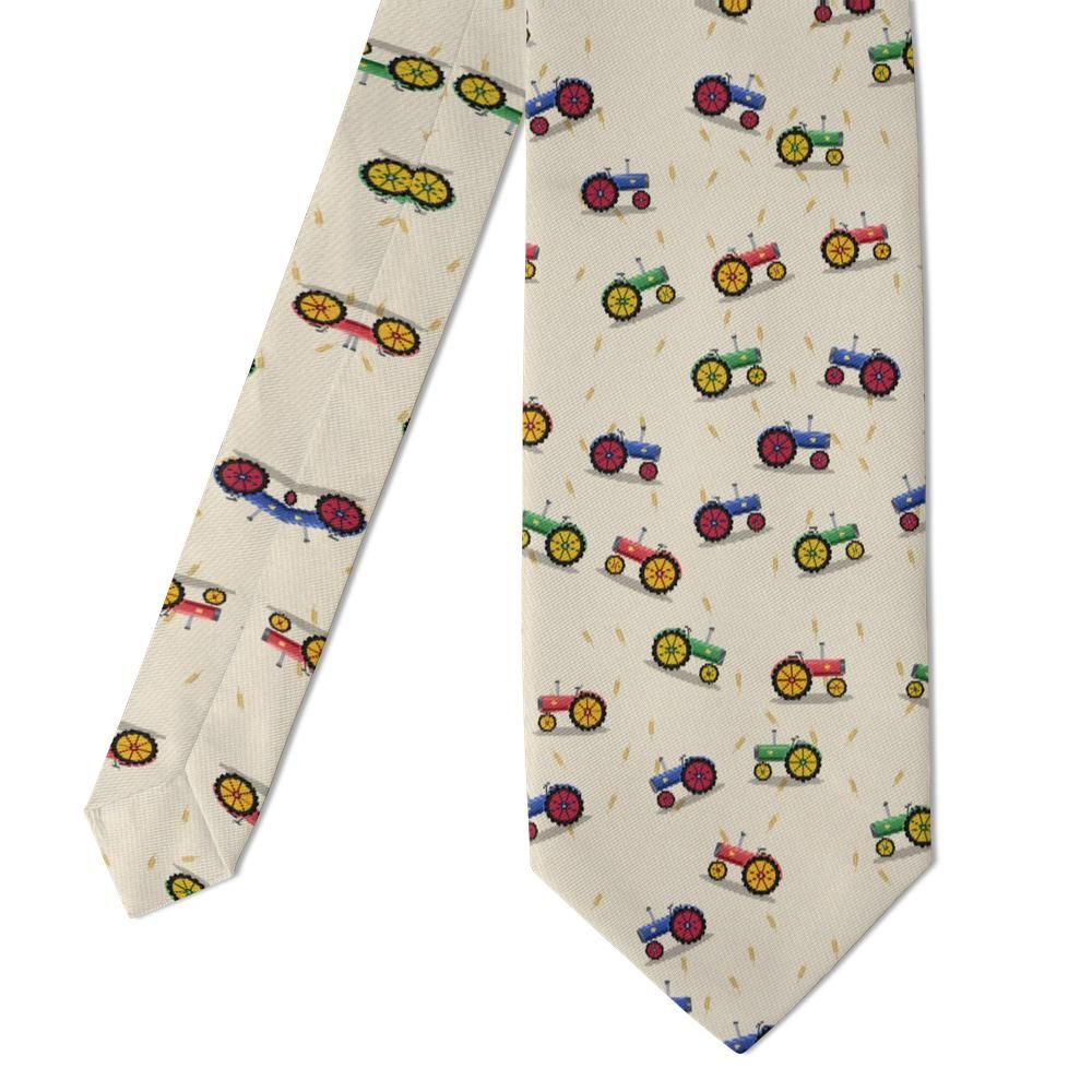 Sulkowski - Cream Tractor Tie – Vintage Farm Tractors and Wheat