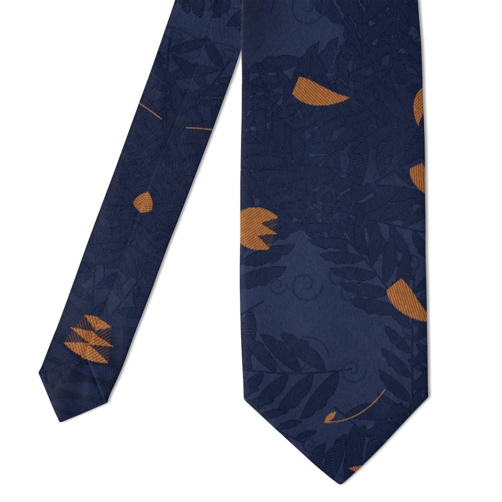 Waldstein - Navy & Copper Acanthus Leaf Tie – Palace Garden