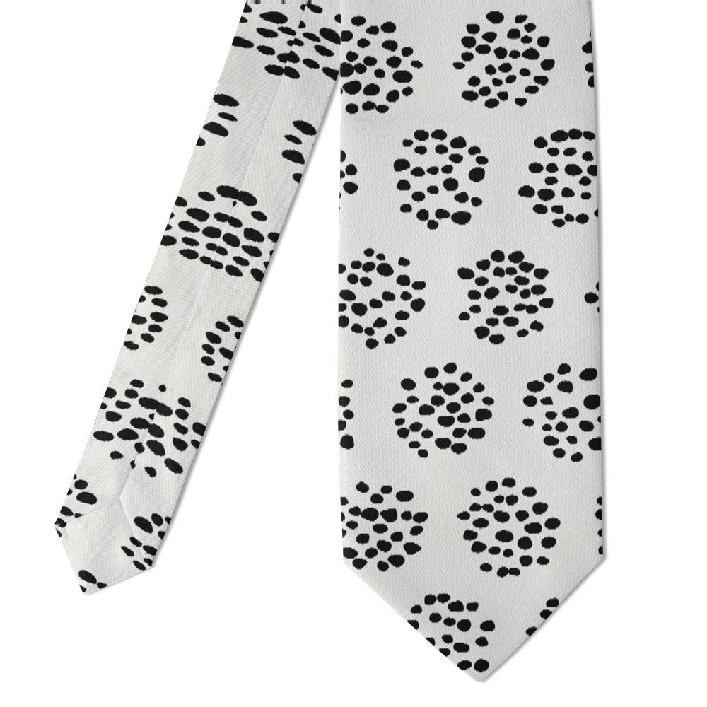Maillé - Black & White Leopard Dot Tie – Gallery Opening