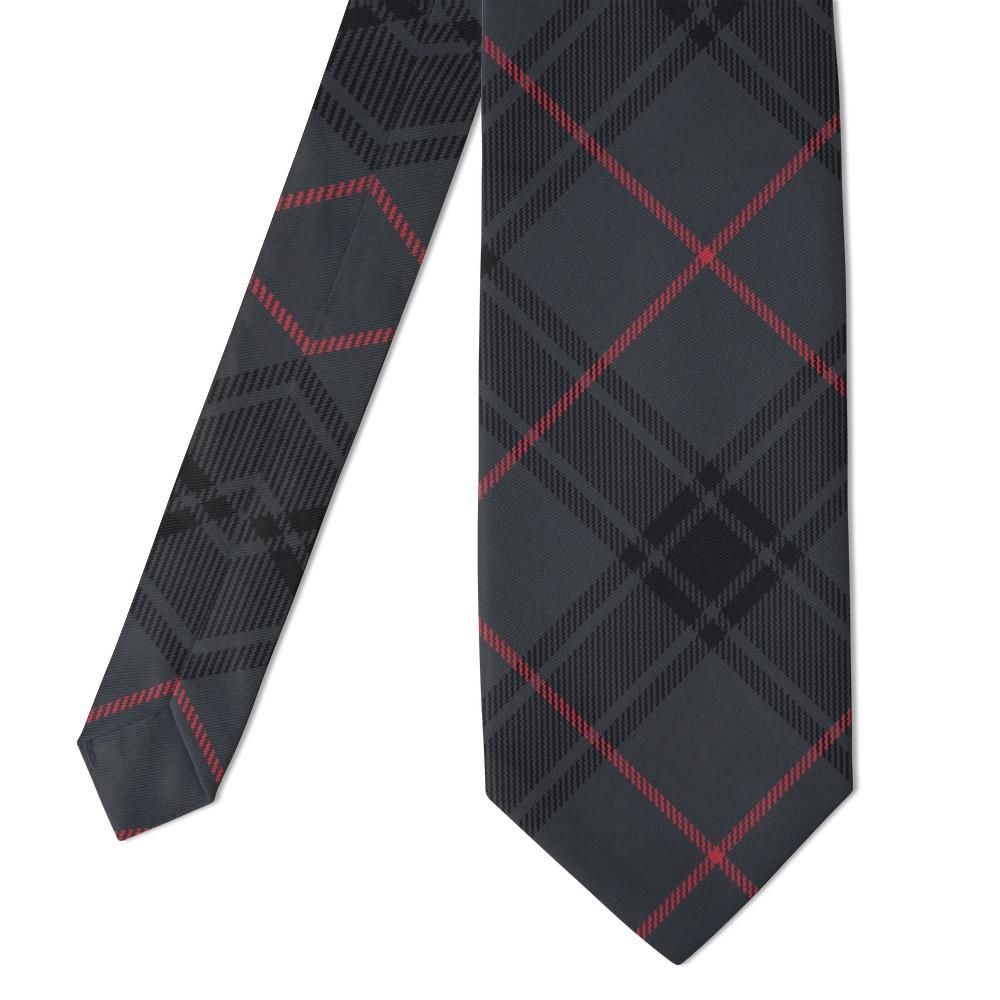 Pelham - Charcoal & Red Heritage Check Tie – London Fog