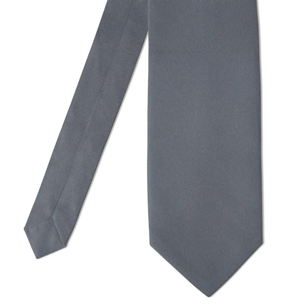 Hermelin - Steel Grey Barathea Tie – City Office