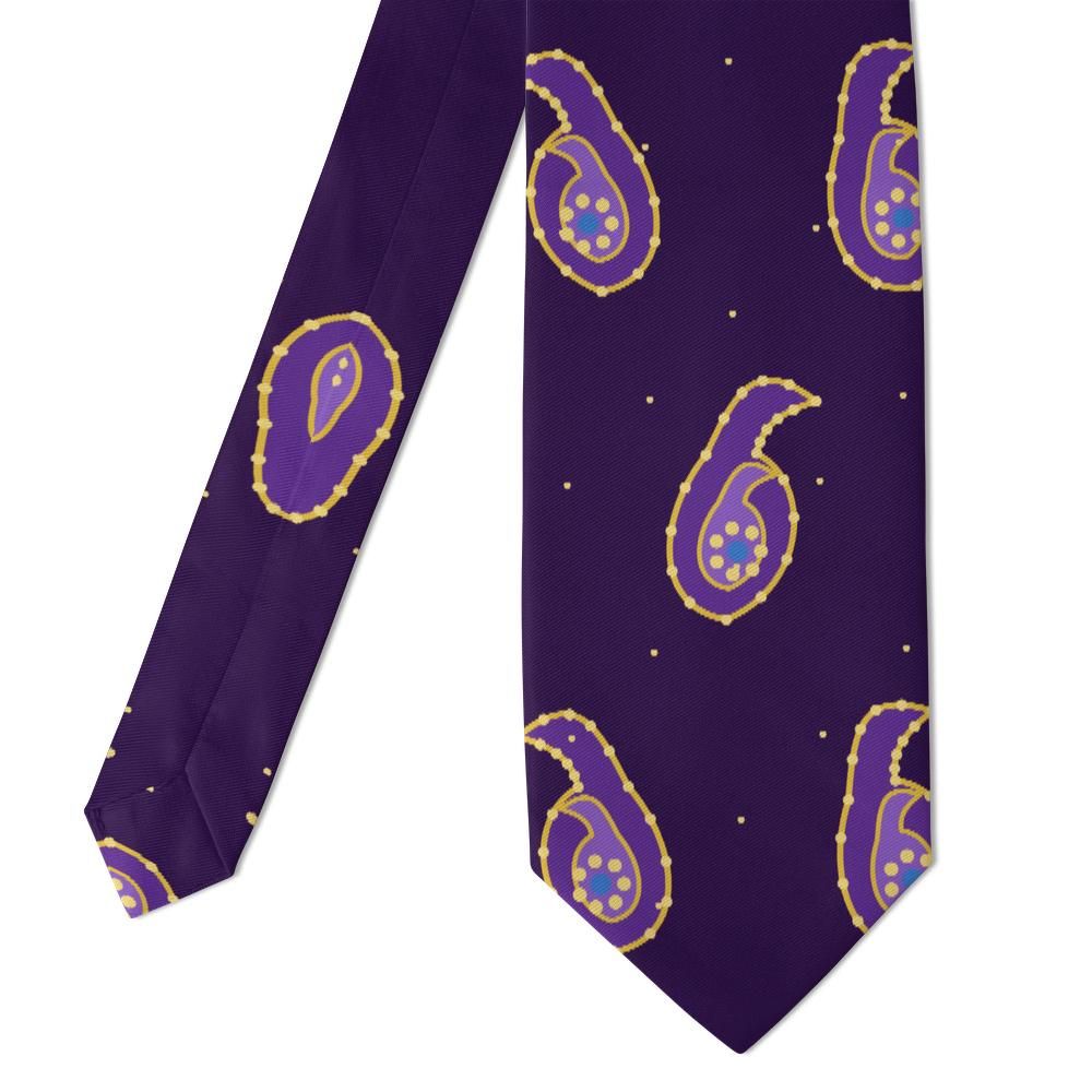 Grimani - Purple & Gold Grand Boteh Tie – Palazzo Grandeur