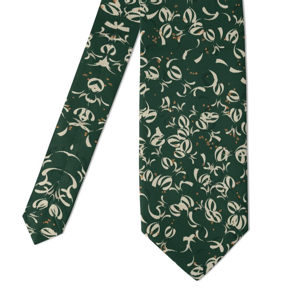Tarnowski - Forest & Ivory Filigree Scroll Tie – Galician Manor