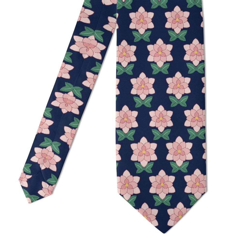 Wolkenstein - Navy & Blush Gardenia Tie – Spring Gala