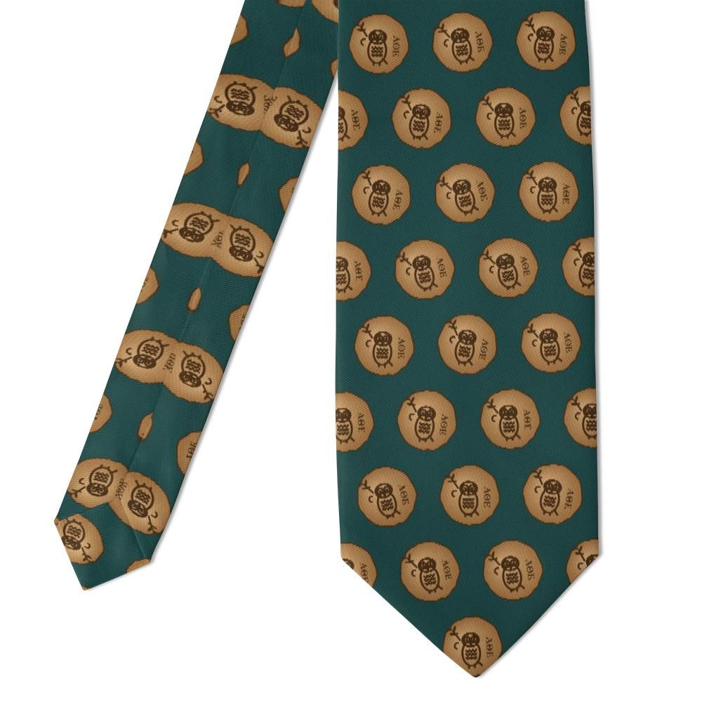 Lunge - Teal & Bronze Athena Owl Coin Tie – Ancient Wisdom of Athens
