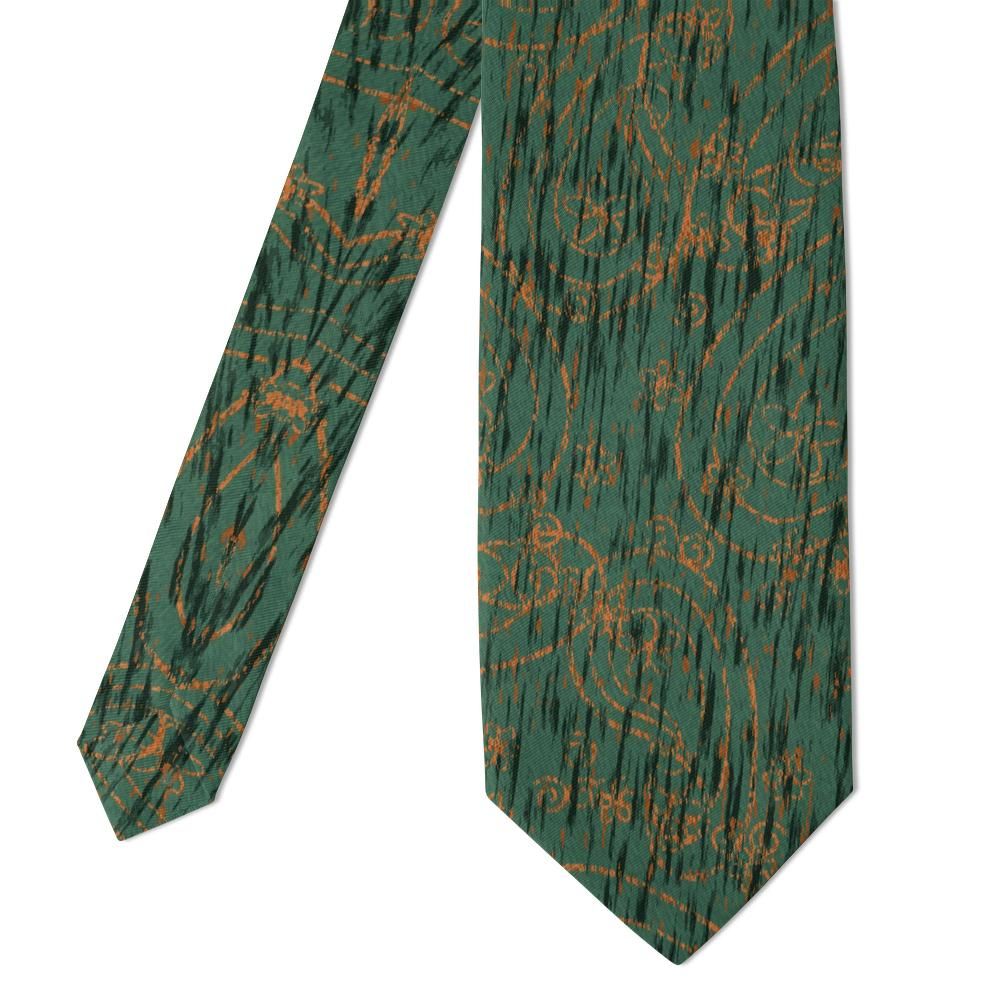 Rosenberg - Forest & Copper Strie Paisley Tie – Sumava Autumn