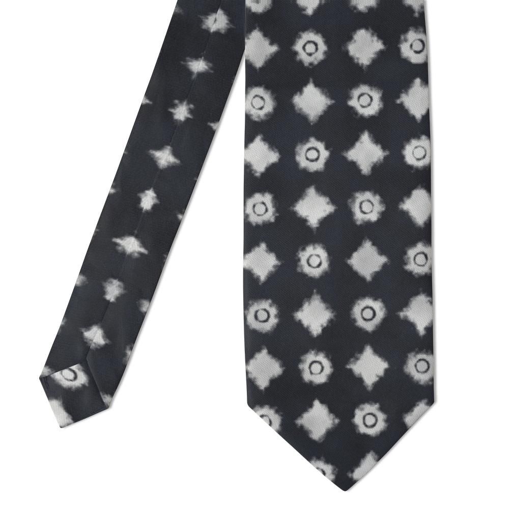 Rosensparre - Charcoal Shibori Tie – Ink Resist