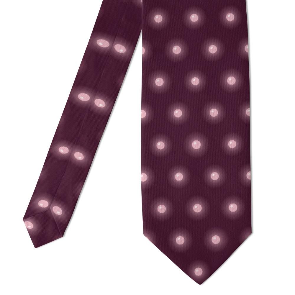 Nádasdy - Plum & Rose Halo Dot Tie – Candlelit Evening