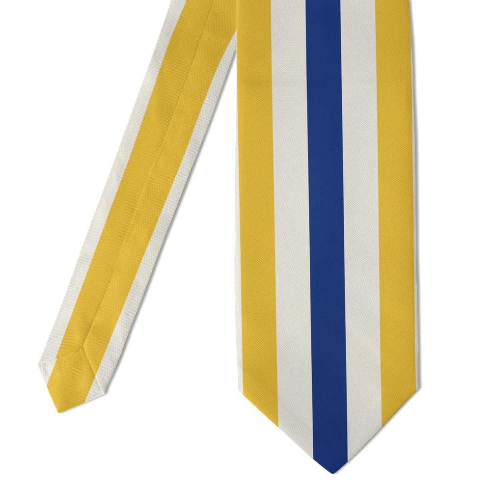 Isenburg - Navy & Yellow Cabana Stripe Tie – Riviera Morning