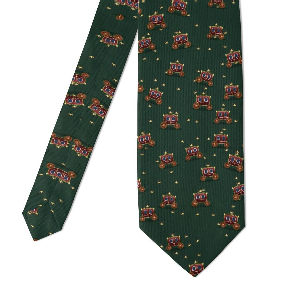 Potulicki - Forest Green & Gold Carriage Tie – Ceremonial Coaches in Gilt