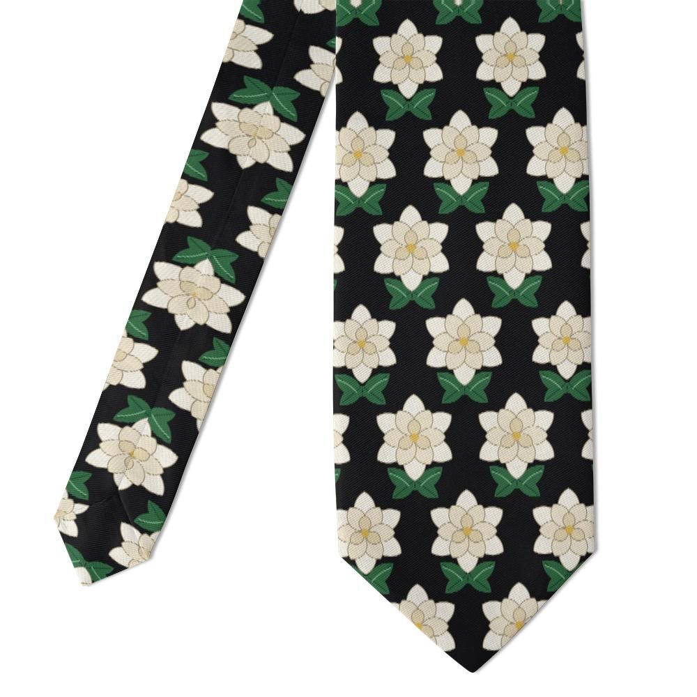 Wolkenstein - Black & Ivory Gardenia Tie – Evening Garden