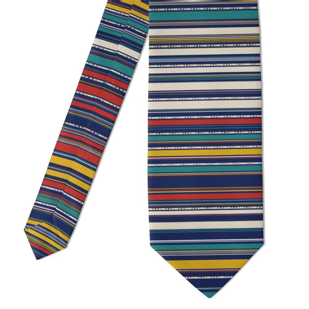 Viffert - Navy Multicolor Bayadere Stripe Tie – Riviera Bands