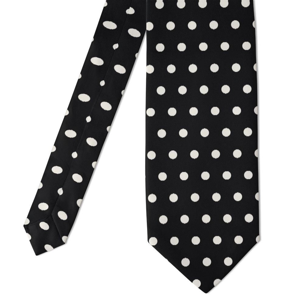 Czartoryski - Black & White Polka Dot Tie – Evening Classic
