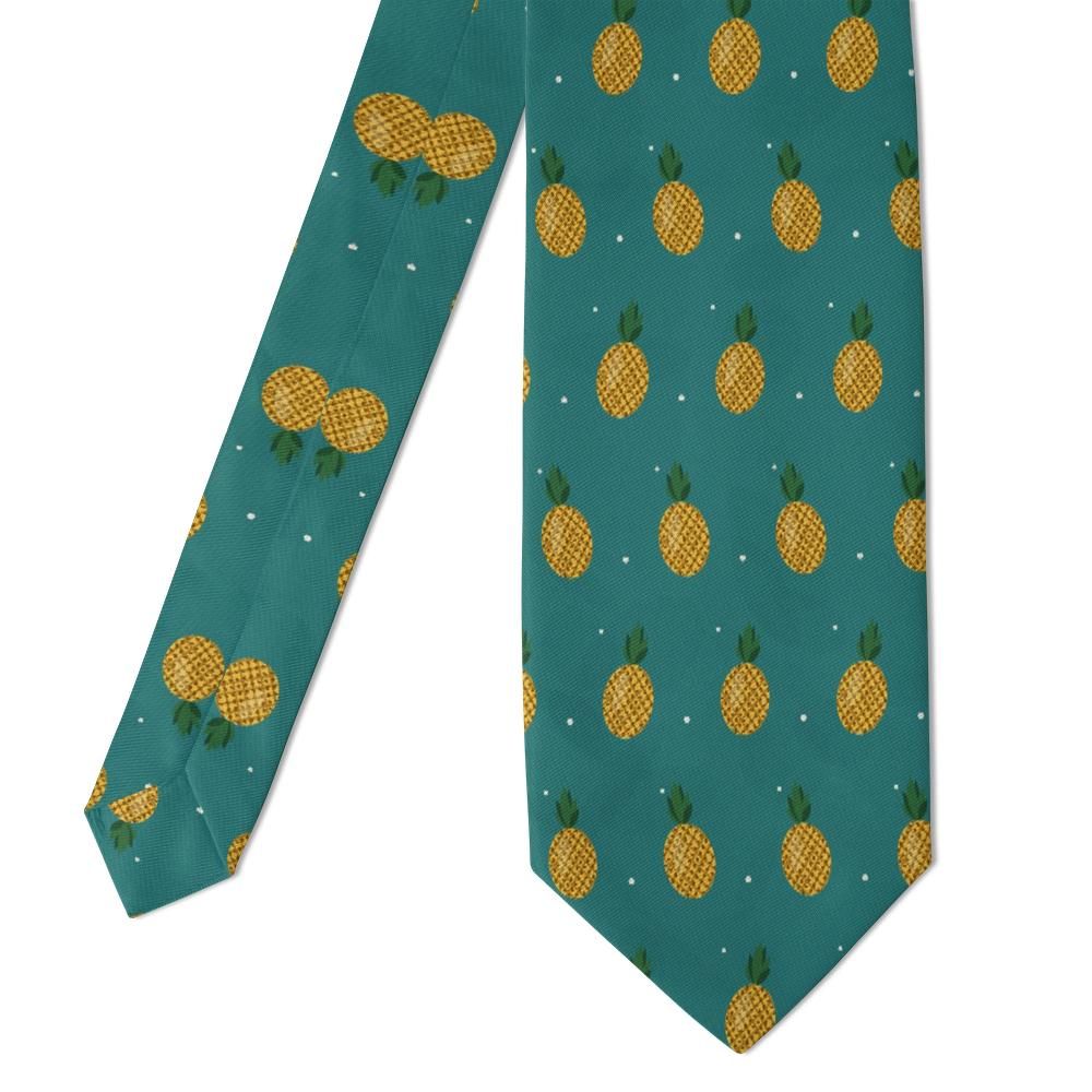 Raben - Teal & Gold Pineapple Tie – Summer Resort