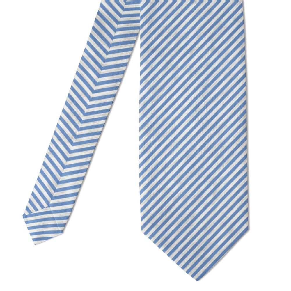 Laxmand - Blue & White Seersucker Tie – Summer Classic