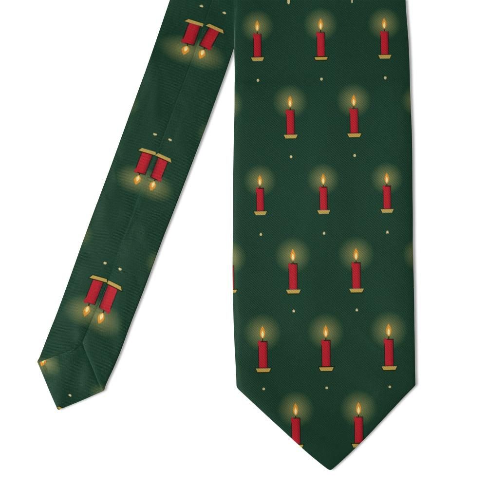 Reuterswärd - Forest Green Candle Tie – Carols by Candlelight