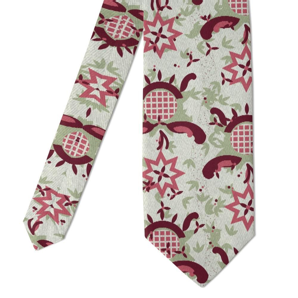 Sternberg - Sage & Burgundy Pomegranate Floral Tie – Castle Orchard