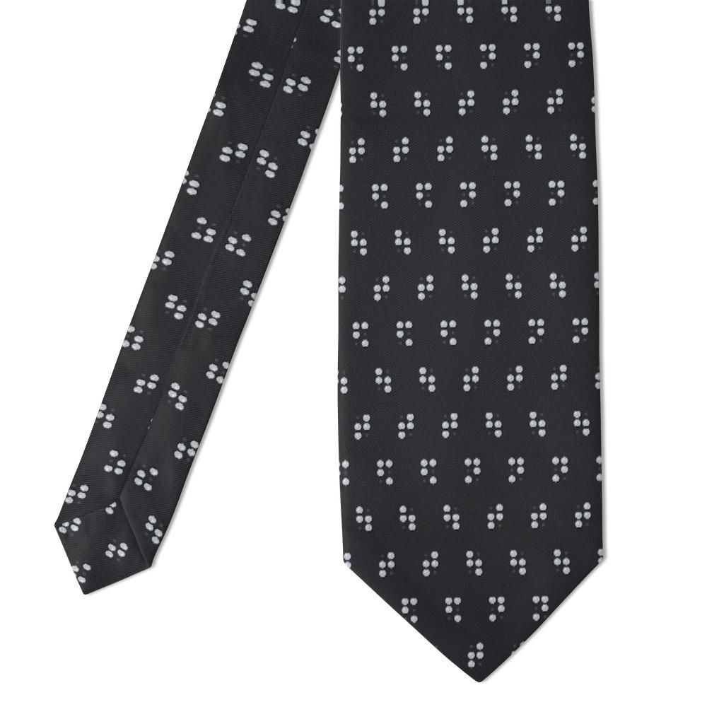 Cronstedt - Charcoal Braille Dot Tie – Reading Room
