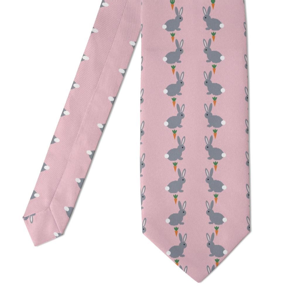Lippe - Pink & Grey Rabbit Tie – Easter Morning