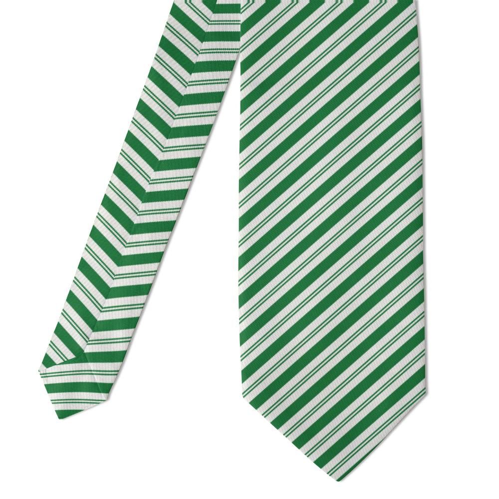 Scheel - Green & White Peppermint Stripe Tie – Evergreen Holiday