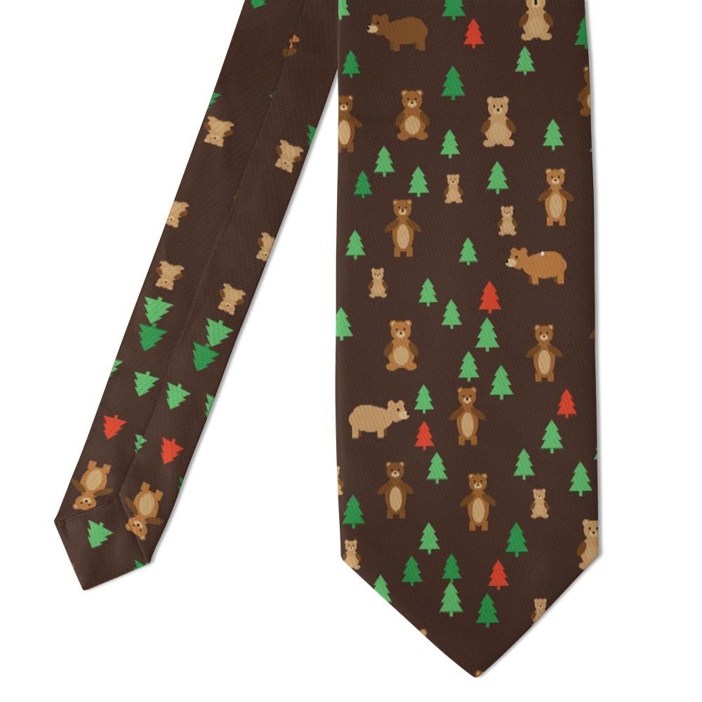 Juel - Chocolate & Pine Forest Bear Tie – Woodland Picnic