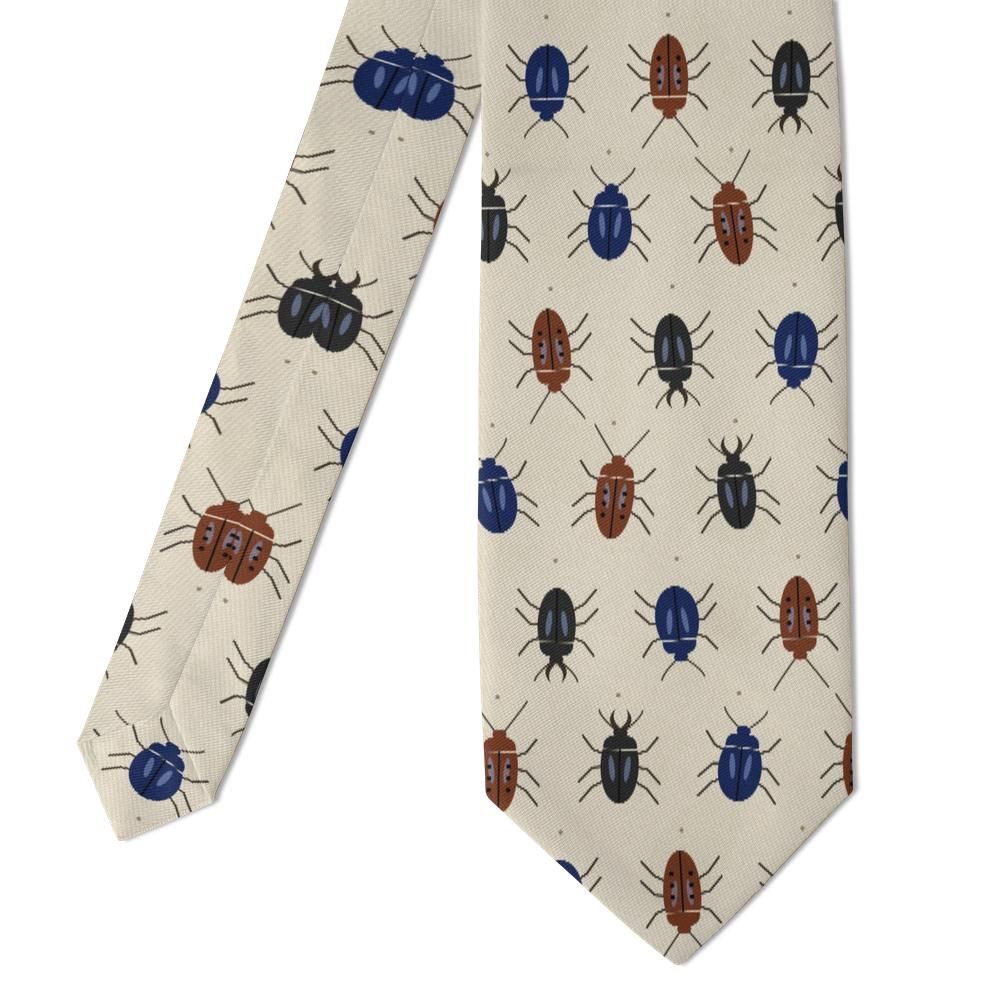 Daa - Cream & Navy Beetle Tie – Naturalist’s Field Notes