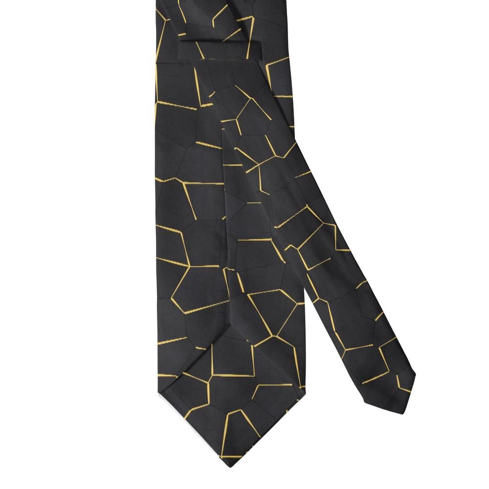 Levetzau - Black & Gold Kintsugi Tie – Golden Repair