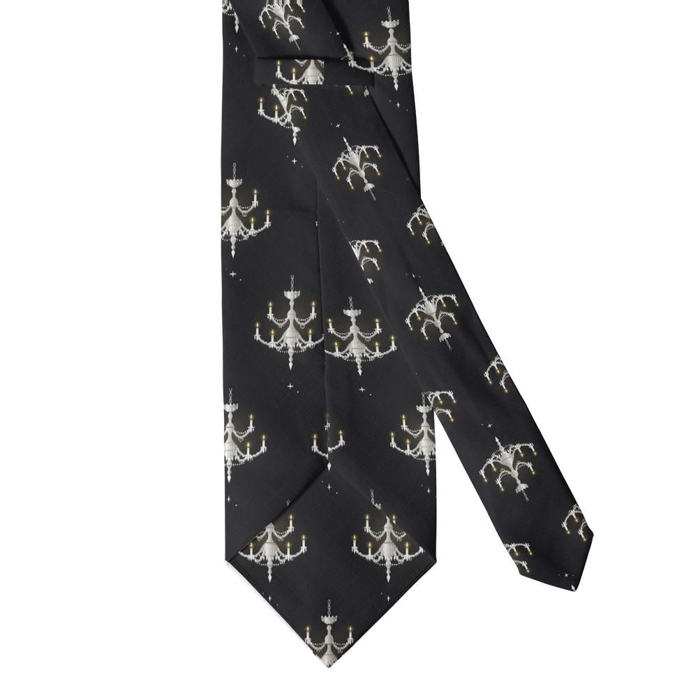Nadasdy - Black & Silver Chandelier Tie – Crystal Gala