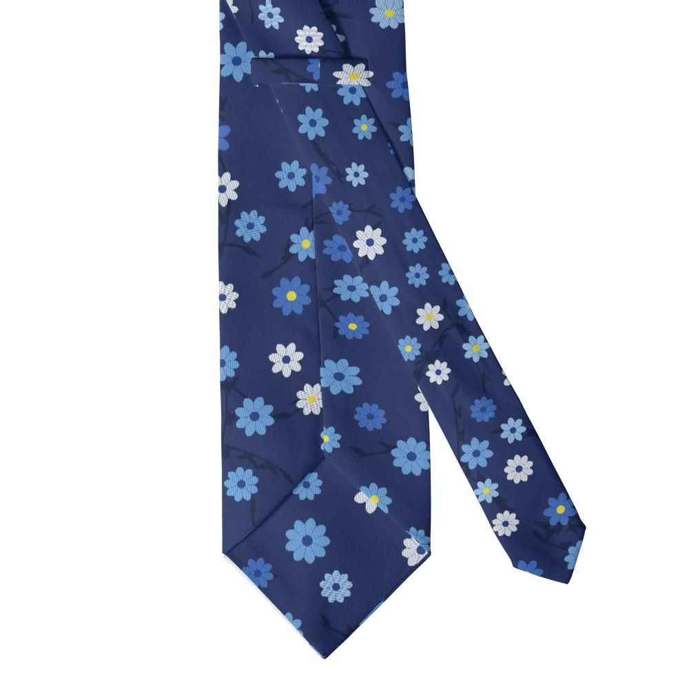 Zamoyski - Navy & Cornflower Daisy Jacquard Tie – Lublin Spring