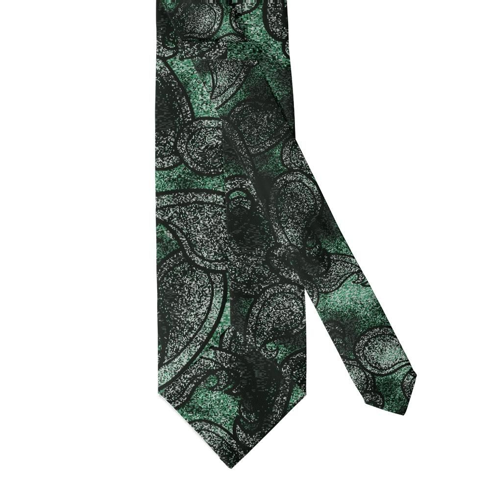 Ashcombe - Emerald Noir Paisley Tie – Forest Gala