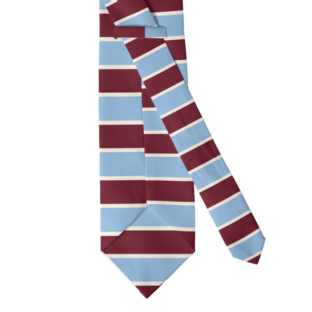 Leiningen - Burgundy & Sky Rugby Stripe Tie – Clubhouse