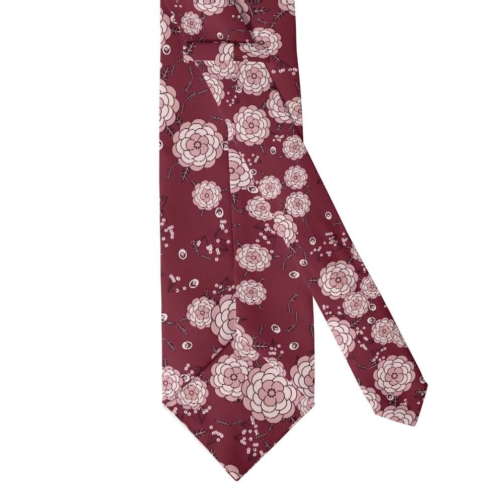 Bentinck - Burgundy & Blush Vintage Peony Tie – Heirloom Garden