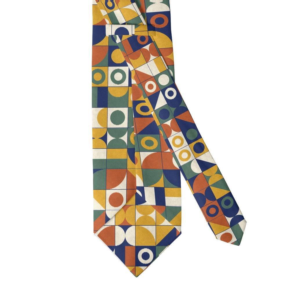 Dyre - Navy & Mustard Bauhaus Tie – Mid-Century Studio