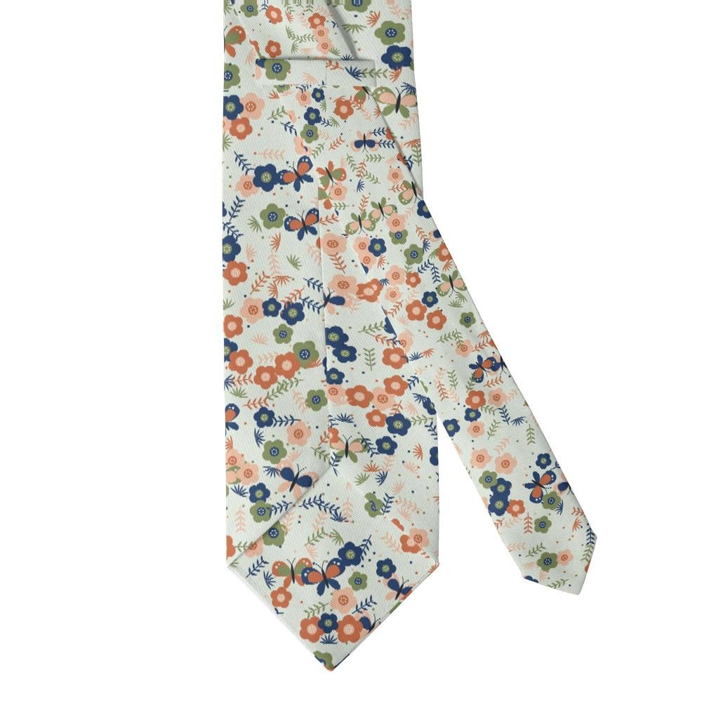Friis - Sage & Navy Butterfly Meadow Tie – Spring Flutter