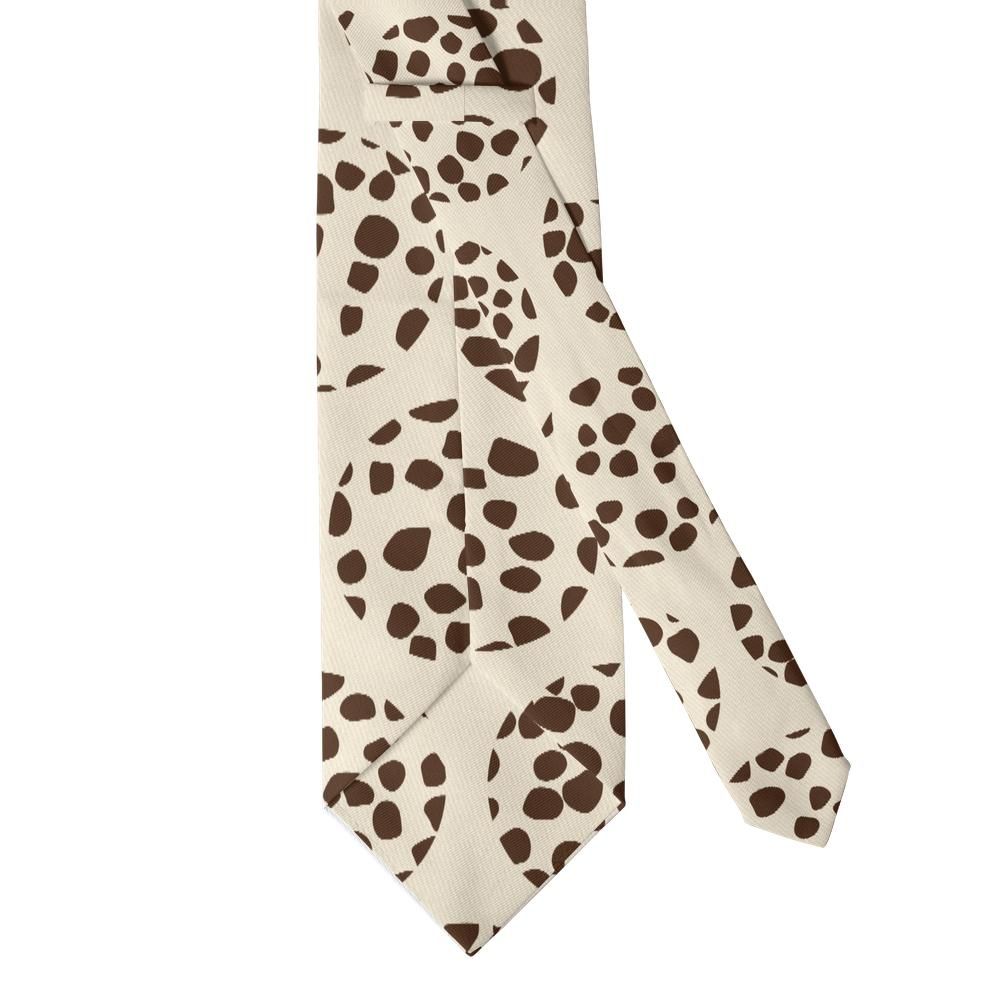 Batthyany - Cream & Chocolate Leopard Polka Tie – Savanna Salon