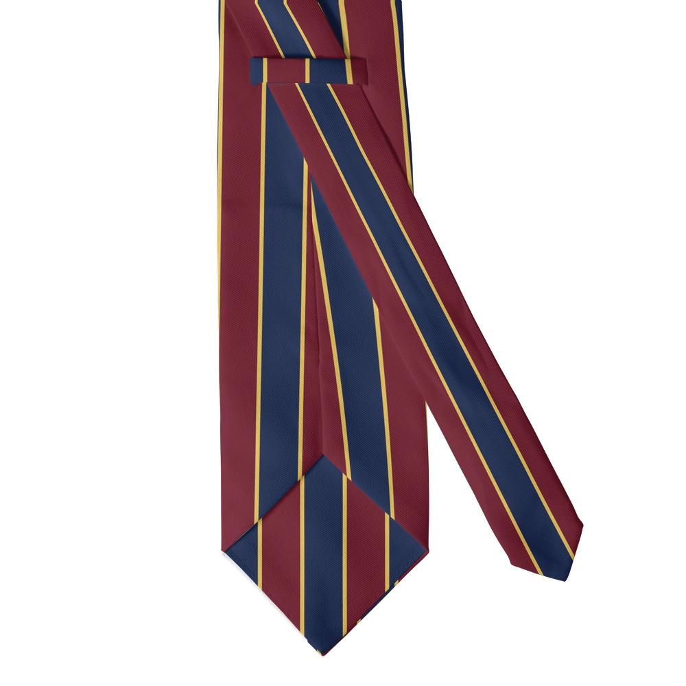 Solms - Navy & Burgundy Guards Stripe Tie – Parade Ground