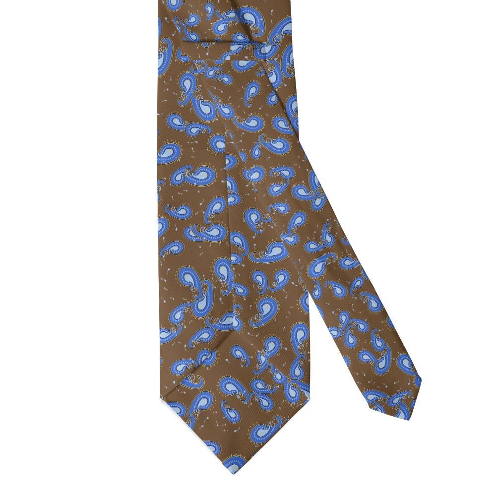 Bonzi - Brown & Blue Scattered Paisley Tie – Autumn Study