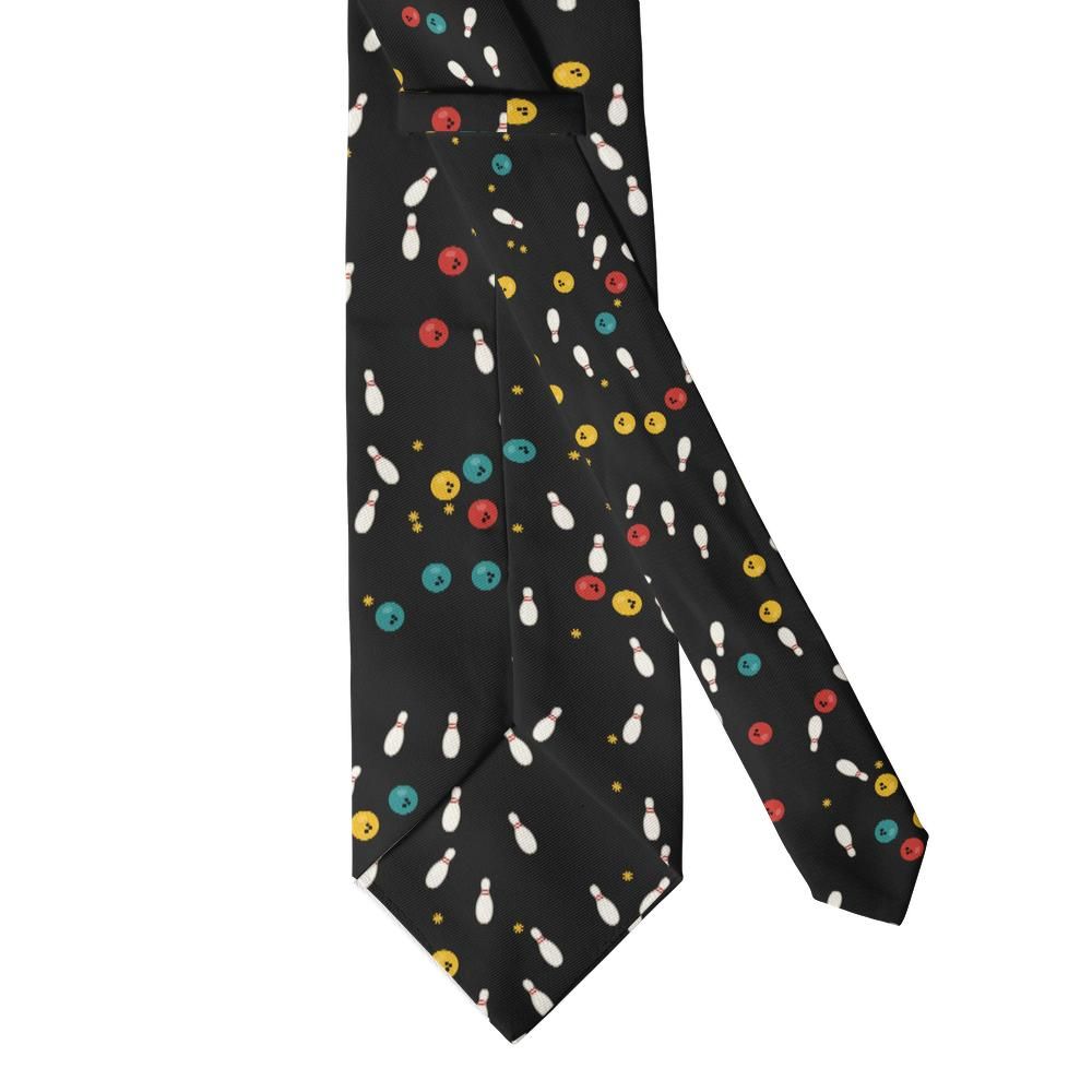 Sandberg - Black & Red Bowling Tie – Strike Night