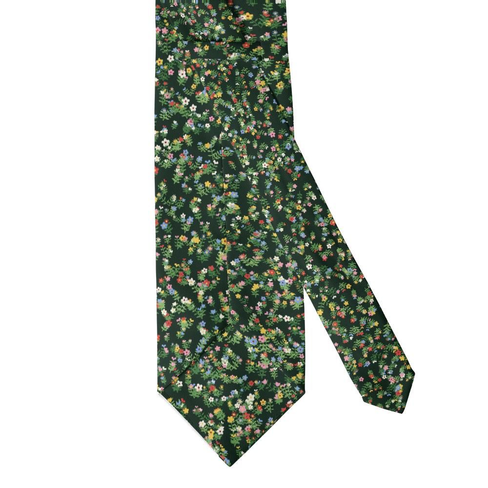 Rud - Forest Green Millefleur Tapestry Tie – Castle Meadow