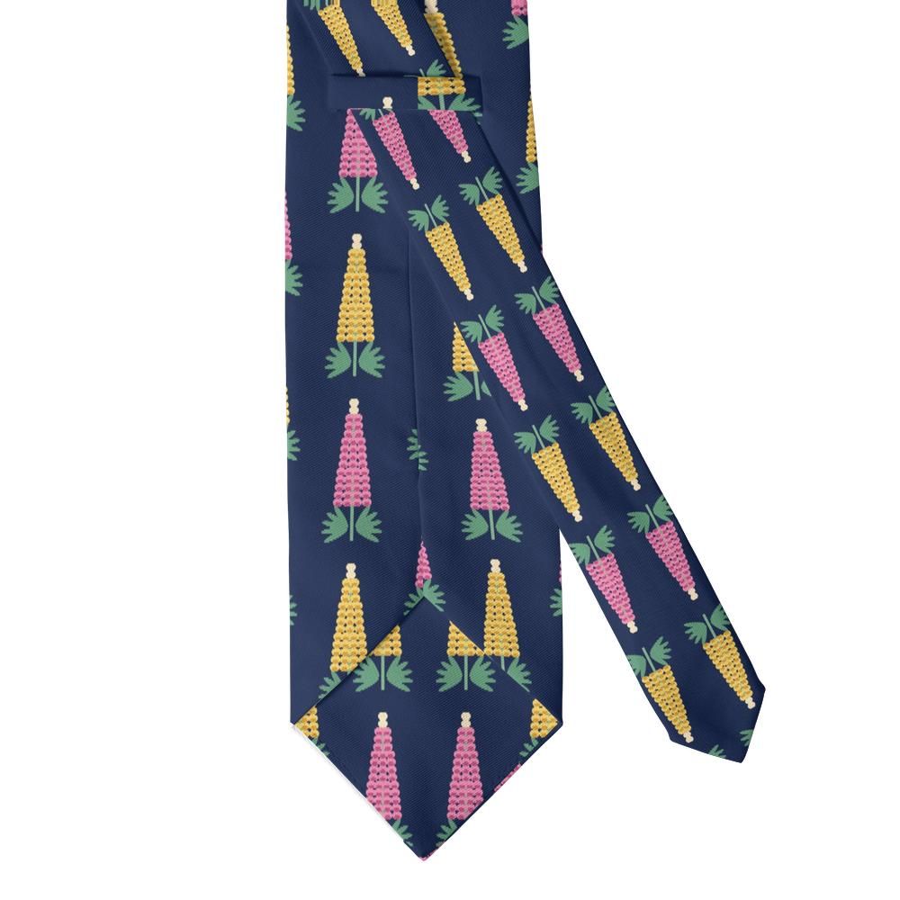 Pappenheim - Navy & Pink Lupin Tie – Summer Border